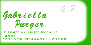 gabriella purger business card